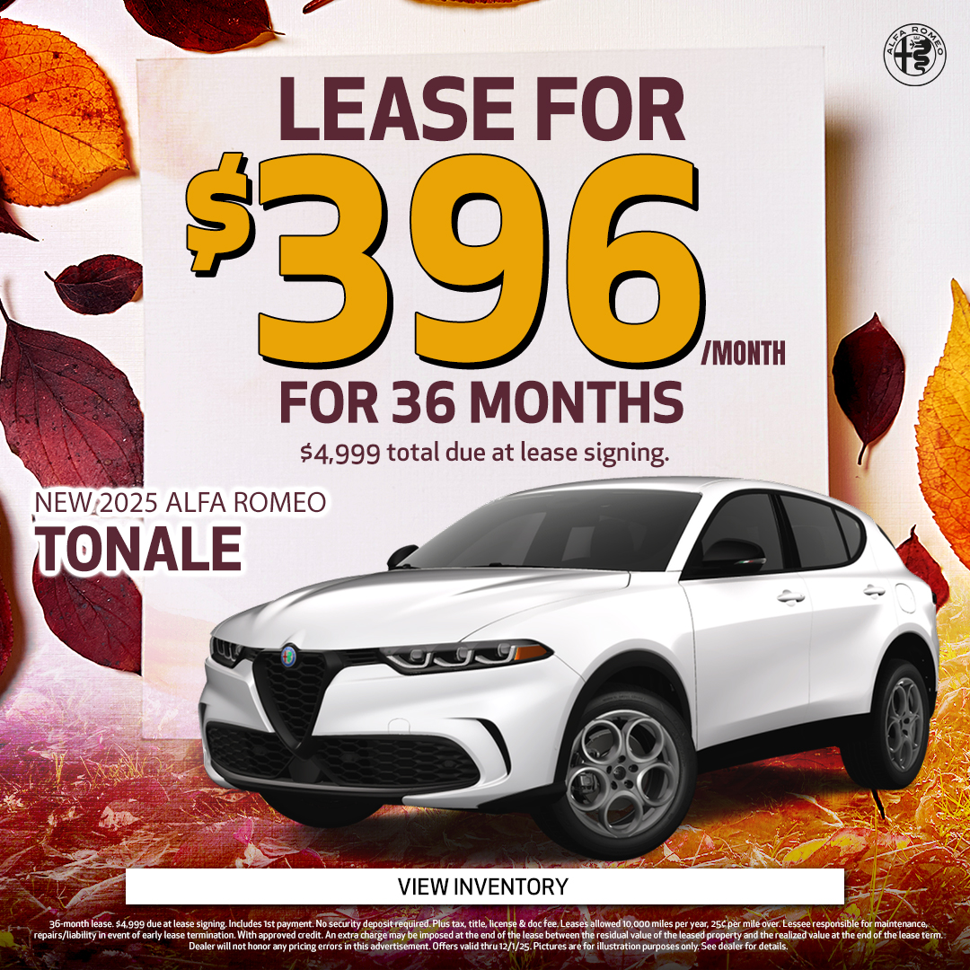 2025 Alfa Romeo Tonale Lease Offer