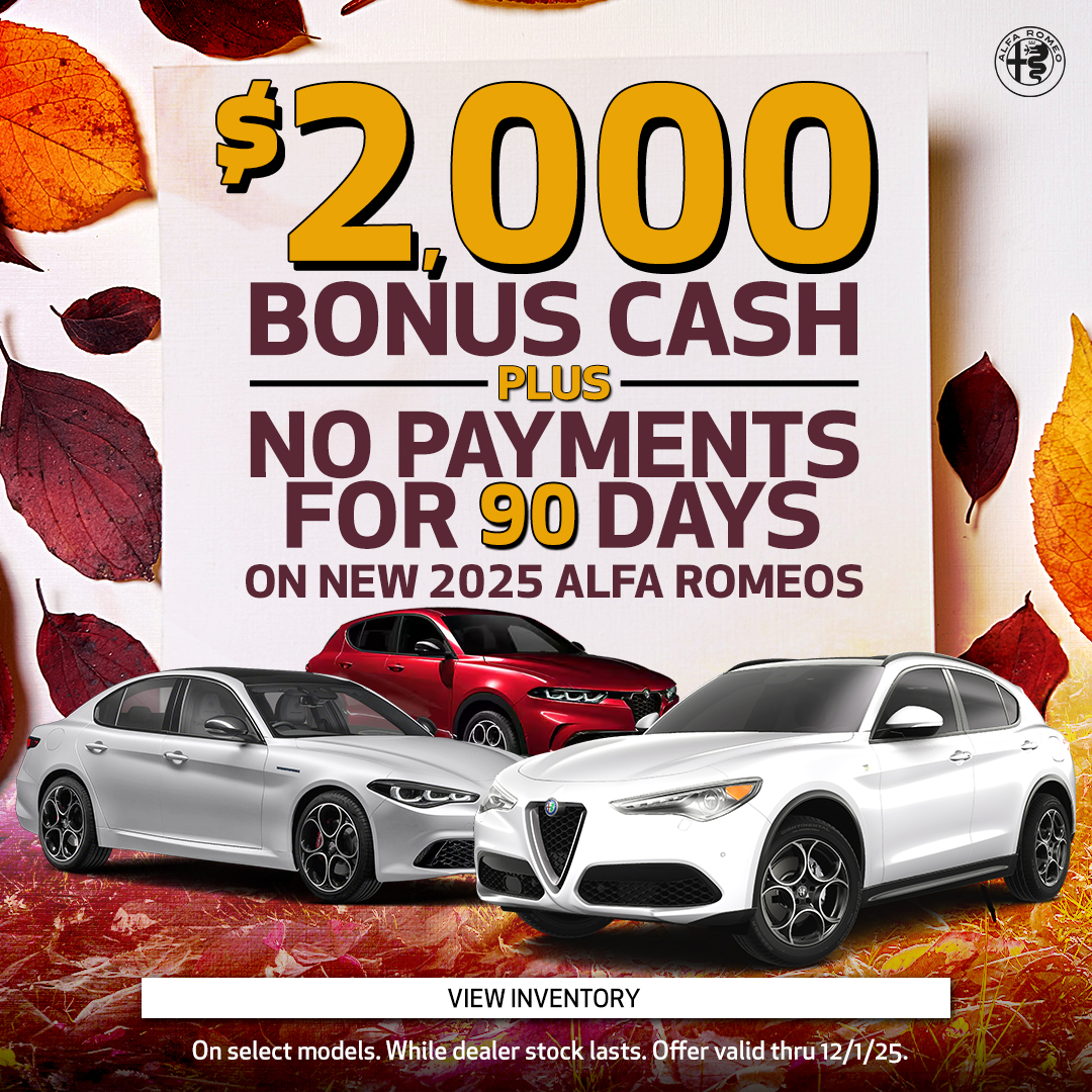 2025 Alfa Romeo Bonus Cash Offer