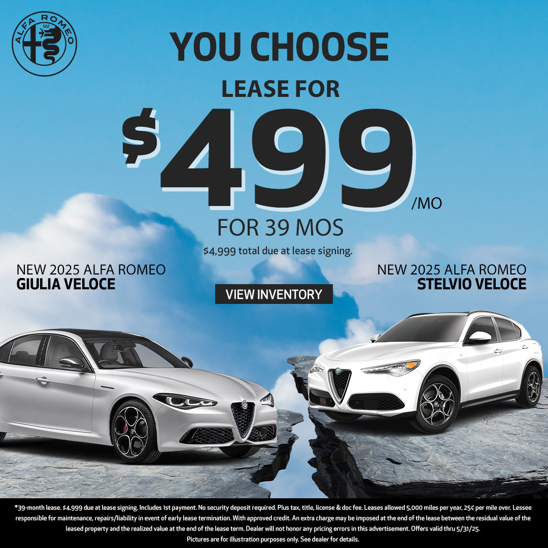 Alfa Romeo Stelvio and Giulia Offer