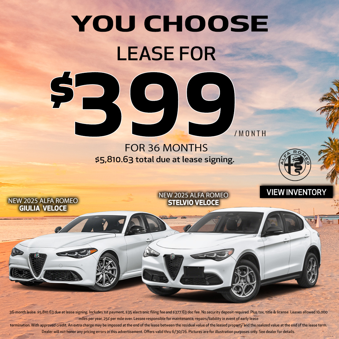 New Alfa Romeo Stelvio Sprint and Giulia Sprint