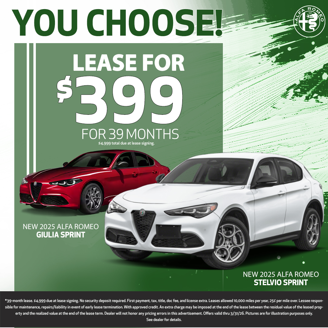 New Alfa Romeo Stelvio Sprint and Giulia Sprint